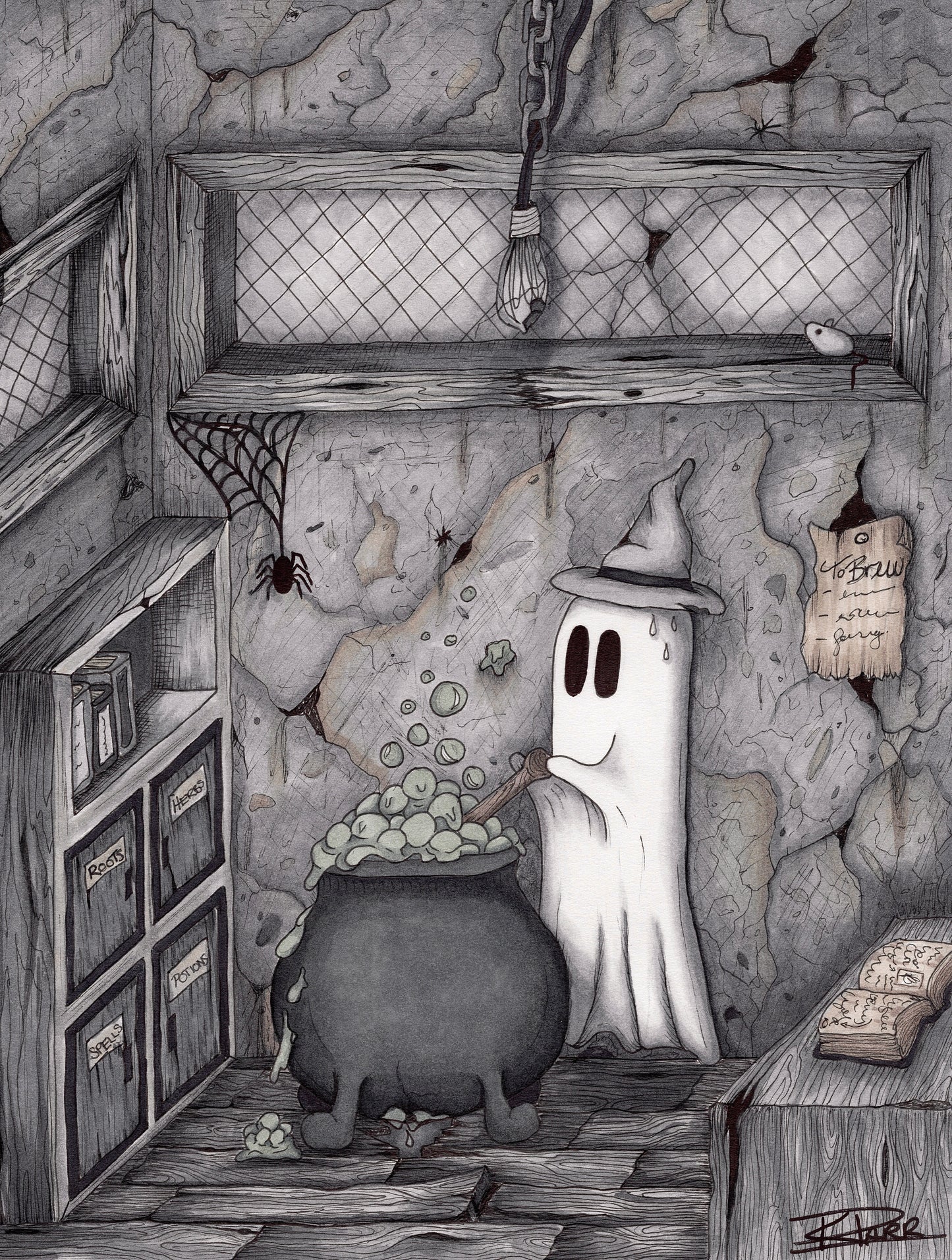 "Walter's Cauldron Crisis" Print