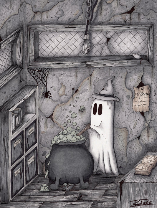 "Walter's Cauldron Crisis" Print